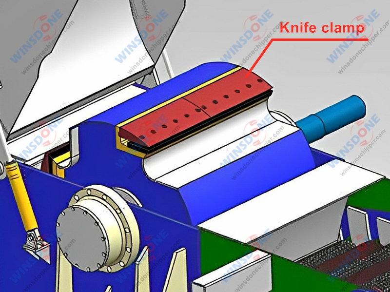 wood chipper knife clamp 6