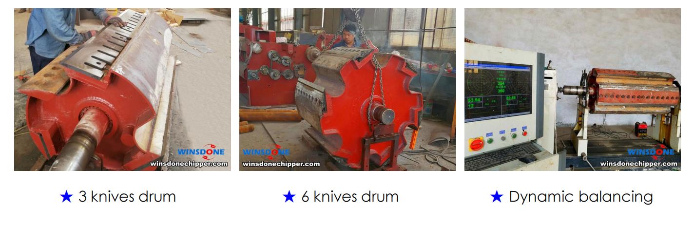 knife drum of drum chipper