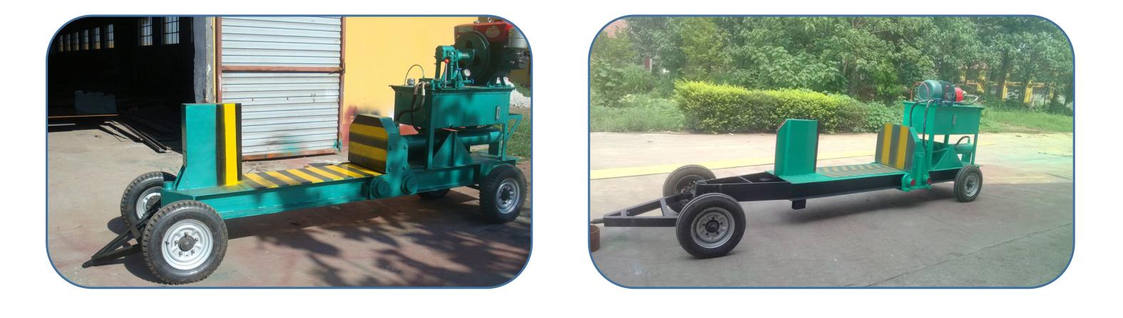 Mobile type of log splitter