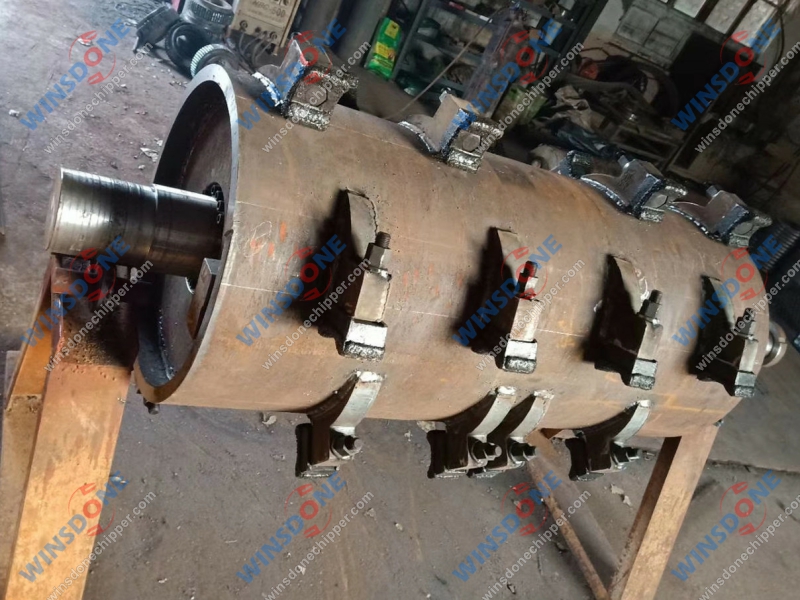 Drum chipper knife rotor 6